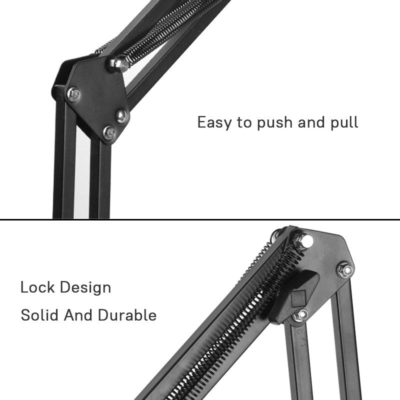 Adjustable ipad and phone holder for bed or desk