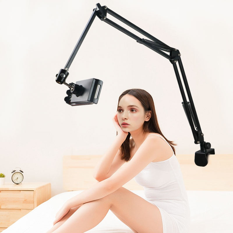 Adjustable ipad and phone holder for bed or desk