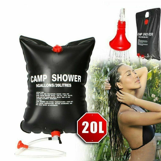 20L Camping Shower Portable Compact Solar Heating