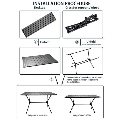 Aluminium Outdoor Folding Table